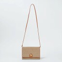 【CELINE/セリーヌ】ベージュマカダム フルフラップショルダーバッグ/斜めがけ 【安心保証】 【中古】