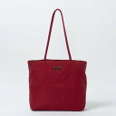 【PRADA/プラダ】ナイロン 三角プレート トートバッグ レッド系 【安心保証】 【中古】(4)