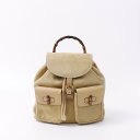 グッチ リュック バンブー バックパック スエード 003 2058 0016 GUCCI バッグ 【安心保証】 【中古】 グッチ バンブー バッグ GUCCI BAG