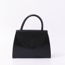 イブサンローラン ハンドバッグ トップハンドル YSL ロゴ Yves Saint Laurent バッグ 黒 【安心保証】 【中古】 イヴサンローラン バッグ サンローランパリ レディース Yves Saint Laurent BAG