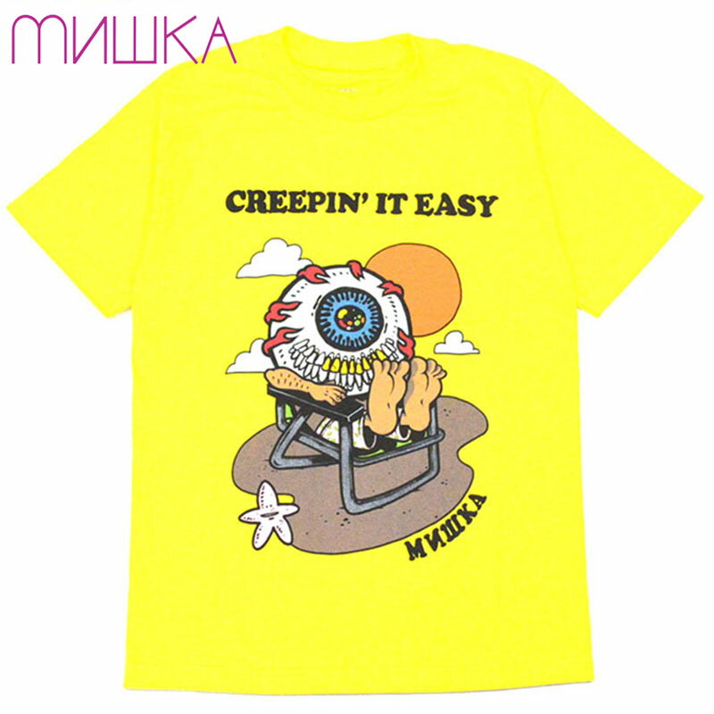 ~VJ MISHKA MICHAEL SHANTZ: CREEPIN' IT EASY TEE(CG[ F YELLOW)~VJTVc MISHKATVc ~VJ MISHKA L[vEHb` KEEP WATCH KEEPWATCH ڋ.