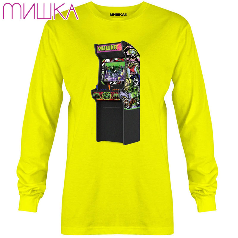 yUSz~VJ MISHKA INSERT QUARTER L/S TEE(SAFETY YELLOW)~VJT MISHKAT ~VJ MISHKA ~VJL[vEHb` MISHKAL[vEHb` KEEPWATCH ڋ