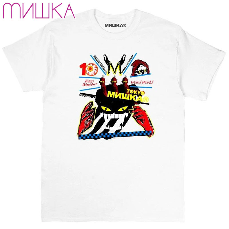 yUSz~VJ MISHKA WEIRD WORLD TOKYO TEE(zCg  WHITE)~VJTVc MISHKATVc ~VJ MISHKA ~VJL[vEHb` MISHKAL[vEHb` KEEPWATCH ڋ