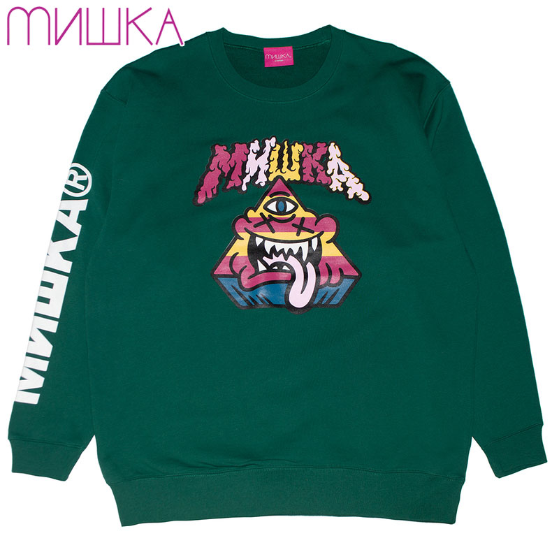  yUSz~VJ MISHKA FADE AWAY CREWNECK SWEAT(O[  IVY GREEN)~VJN[lbN MISHKAN[lbN ~VJXEFbg MISHKAXEFbg L[vEHb` KEEPWATCH ڋ