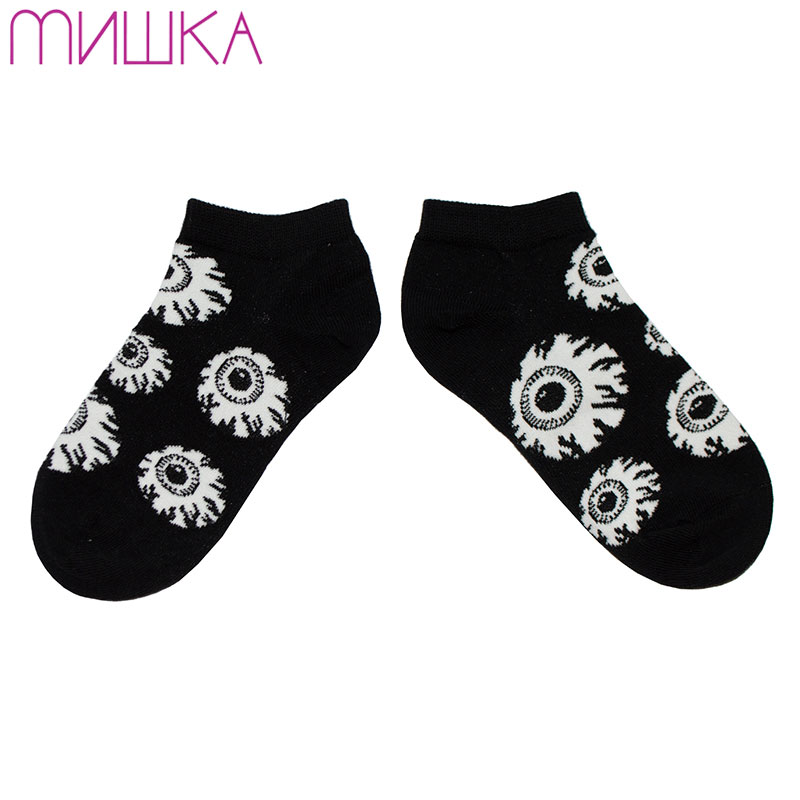 楽天WARP WEB SHOP 楽天市場店ミシカ MISHKA上海 K.W SNEAKER SOCKS（ブラック 黒 BLACK）ミシカ靴下 MISHKA靴下 ミシカくつ下 MISHKAくつ下 ミシカソックス MISHKAソックス