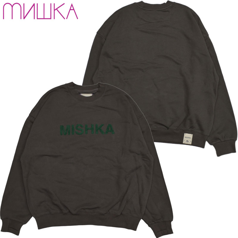  ~VJ MISHKAC M61200460 CREWNECK(`R[ CHARCOAL)MISHKAXEFbg ~VJg[i[ MISHKAg[i[ N[lbN