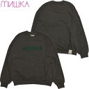 送料無料 ミシカ MISHKA上海 M61200460 CREWNECK(チャコール CHARCOAL)MISHKAスウェット ミシカトレーナー MISHKAトレーナー クルーネック