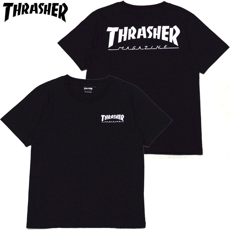 スラッシャー THRASHER HOMETWON POCKET T-SHIRT(ブラック 黒 BLACK/WHITE)スラッシャーポケットTシャツ THRASHERポケットTシャツ スラッシャーTシャツ THRASHERTシャツ スラッシャーマグロゴ THRASHERマグロゴスラッシャーMAGLOGO THRASHERMAGLOGO 半袖