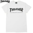 スラッシャー THRASHER MAG LOGO.TEE(ホワイト 白 WHITE BLACK)スラッシャーTシャツ THRASHERTシャツ スラッシャーマグロゴ THRASHERマ..