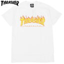 XbV[ THRASHER FLAME LOGO.TEE(zCg  WHITE YELLOW)XbV[TVc THRASHERTVc XbV[ THRASHER XbV[tCS THRASHERtCS FLAMELOGO