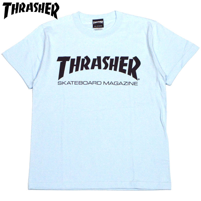 スラッシャー THRASHER MAG LOGO.TEE(LT.BLUE/BLACK)スラッシャーTシャツ THRASHERTシャツ スラッシャーマグロゴ THRASHERマグロゴスラッシャーMAGLOGO THRASHERMAGLOGO 半袖 MAG LOGO マグロゴ.