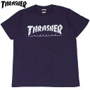 スラッシャー THRASHER ALLOVER HOMETOWN TEE(ネイビー NAVY)スラッシャーTシャツ THRASHERTシャツ スラッシャーマグロゴ THRASHERマグロゴスラッシャーMAGLOGO THRASHERMAGLOGO 半袖 MAG LOGO マグロゴ