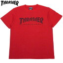 スラッシャー THRASHER ALLOVER HOMETOWN TEE(レッド 赤 RED)スラッシャーTシャツ THRASHERTシャツ スラッシャーマグロゴ THRASHERマグロゴスラッシャーMAGLOGO THRASHERMAGLOGO 半袖 MAG LOGO マグロゴ.