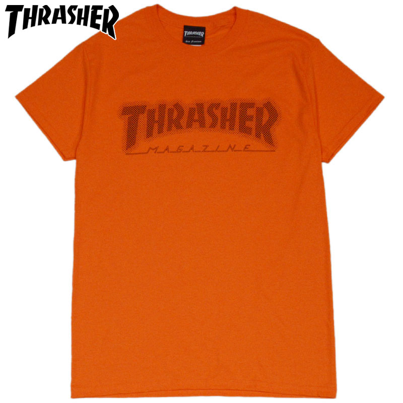 スラッシャー THRASHER DOT HOMETOWN TEE(ORANGE)スラッシャーTシャツ THRASHERTシャツ スラッシャーマグロゴ THRASHERマグロゴスラッシャーMAGLOGO THRASHERMAGLOGO 半袖 MAG LOGO マグロゴ.