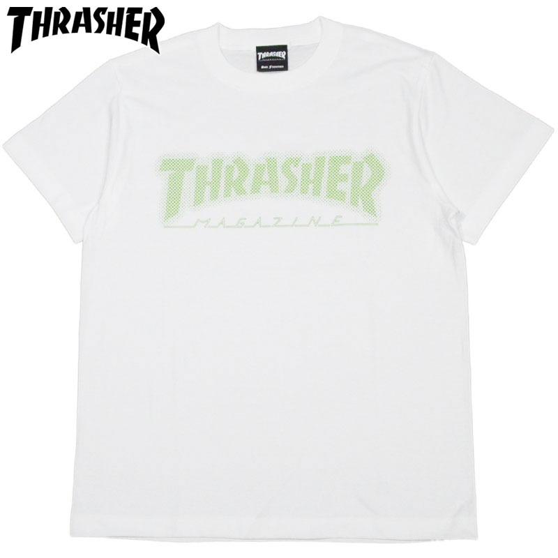 スラッシャー THRASHER DOT HOMETOWN TEE(WHITE/GREEN)スラッシャーTシャツ THRASHERTシャツ スラッシャーマグロゴ THRASHERマグロゴスラッシャーMAGLOGO THRASHERMAGLOGO 半袖 MAG LOGO マグロゴ