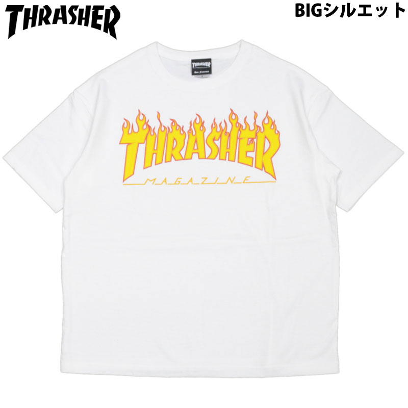 XbV[ THRASHER FLAME TEE(BIG SILHOUETTE)(zCg  WHITE)XbV[TVc THRASHERTVc XbV[}OS THRASHER}OSXbV[MAGLOGO THRASHERMAGLOGO  MAG LOGO }OS