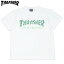 スラッシャー THRASHER PIXCEL TEE(ホワイト 白 WHITE/GREEN)スラッシャーTシャツ THRASHERTシャツ スラッシャーマグロゴ THRASHERマグロゴスラッシャーMAGLOGO THRASHERMAGLOGO 半袖 MAG LOGO マグロゴ