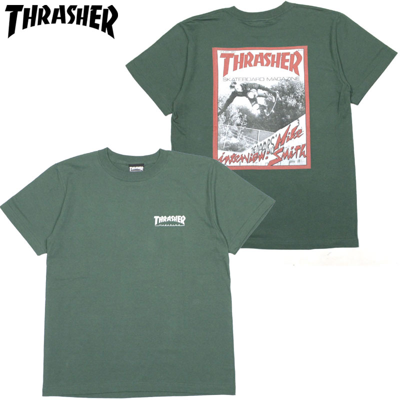 【Sサイズ ラスト1点】スラッシャー THRASHER JAN 82 TEE(IVY GREEN)スラッシャーTシャツ THRASHERTシャツ スラッシャーマグロゴ THRASHERマグロゴスラッシャーMAGLOGO THRASHERMAGLOGO 半袖 MAG LOGO マグロゴ