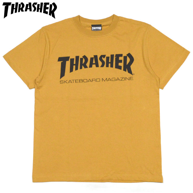 スラッシャー THRASHER MAG LOGO.TEE(CAMEL/BLACK)スラッシャーTシャツ THRASHERTシャツ スラッシャーマグロゴ THRASHERマグロゴスラッシャーMAGLOGO THRASHERMAGLOGO 半袖 MAG LOGO マグロゴ