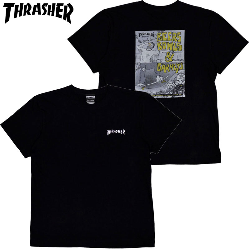 スラッシャー THRASHER BEERS BOWLS S/S T-SHIRT(ブラック 黒 BLACK)スラッシャーTシャツ THRASHERTシャツ スラッシャー半袖 THRASHER半袖