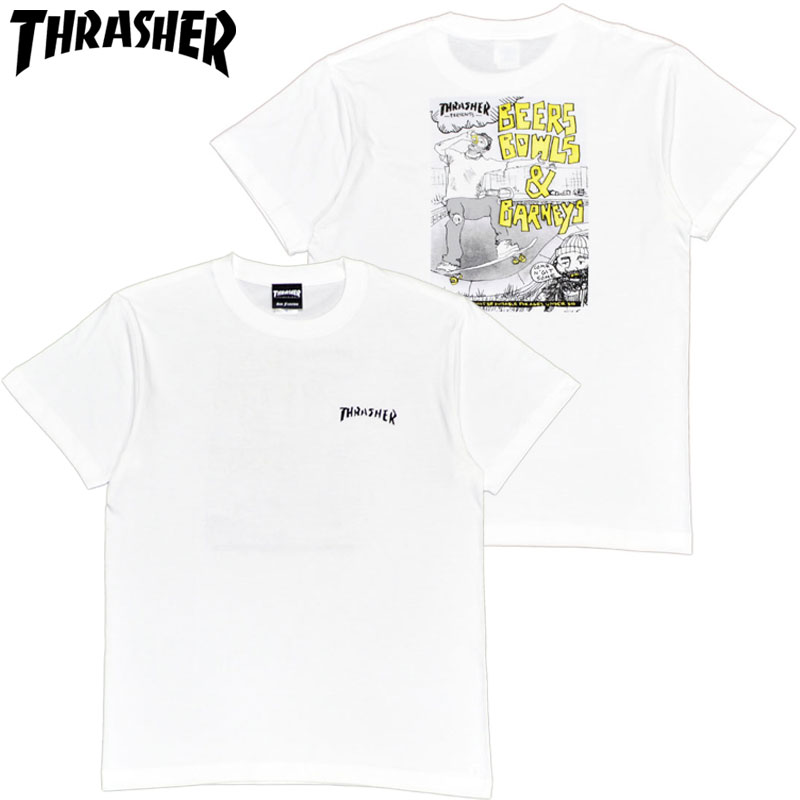 XbV[ THRASHER BEERS BOWLS S/S T-SHIRT(zCg  WHITE)XbV[TVc THRASHERTVc XbV[ THRASHER