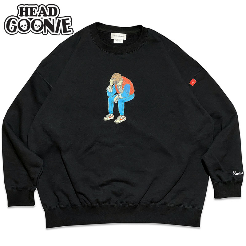  wbhO[j[ HEADGOONIE KAERITAI to the FUTURE BIG CREWNECK SWEAT(ubN  BLACK)wbhO[j[XEFbg HEADGOONIEXEFbg wbhO[j[N[lbN HEADGOONIEN[lbN g[i[ VNXN[ rbOVGbg