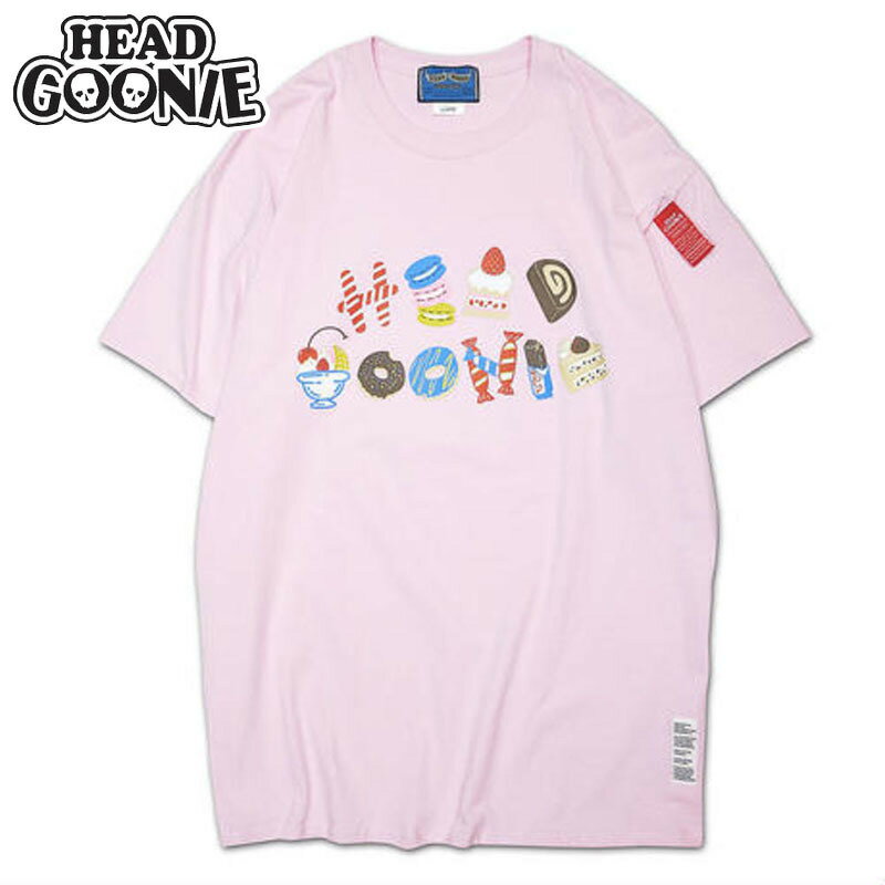 楽天WARP WEB SHOP 楽天市場店ヘッドグーニー HEADGOONIE SWEETS GOONIE T-shirts（ピンク PINK）ヘッドグーニーTシャツ HEADGOONIETシャツ ヘッドグーニー半袖 HEADGOONIE半袖