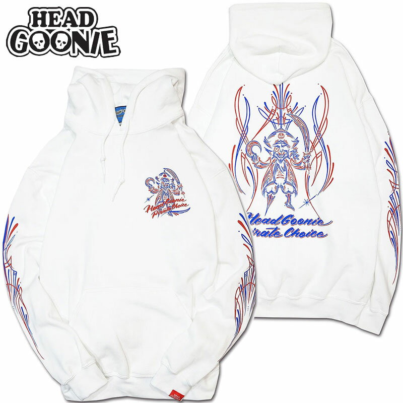 wbhO[j[ HEADGOONIE PIRATE PINSTRIPE HOODY SWEAT(zCg  WHITE)wbhO[j[p[J HEADGOONIEp[J wbhO[j[vI[o[ HEADGOONIEvI[o[