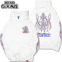 ヘッドグーニー HEADGOONIE PIRATE PINSTRIPE HOODY SWEAT(ホワイト 白 WHITE)ヘッドグーニーパーカ HEADGOONIEパーカ ヘッドグーニープルオーバー HEADGOONIEプルオーバー