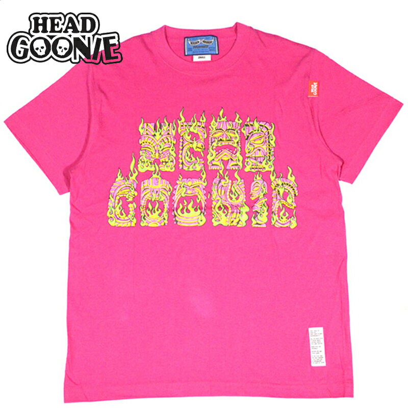 إåɥˡ HEADGOONIE BURNING TIKI T-shirts(ԥ TROPICAL PINK)HEADGOONIET إåɥˡT HEADGOONIEȾµ إåɥˡȾµHEADGOONIE륯꡼ إåɥˡ륯꡼