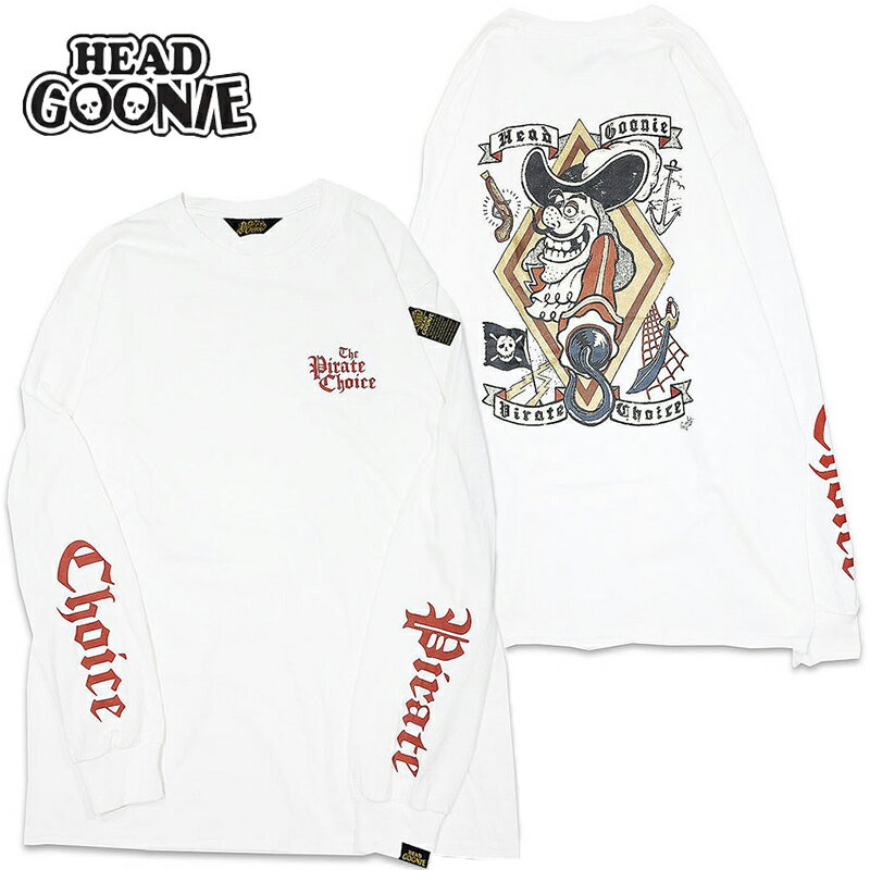 wbhO[j[ HEADGOONIE PIRATECHOICE LONGSLEEVE T-shirts(zCg  WHITE)wbhO[j[T HEADGOONIET wbhO[j[OTVc HEADGOONIEOTVc