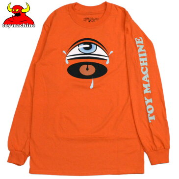 【US】トイマシーン TOY MACHINE CRY SECT LONG SLEEVE(オレンジ ORANGE)トイマシーンロンT TOY MACHINEロンT トイマシーン長袖 TOY MACHINE長袖 ロングTシャツ LONGSLEEVE ロングスリーブ