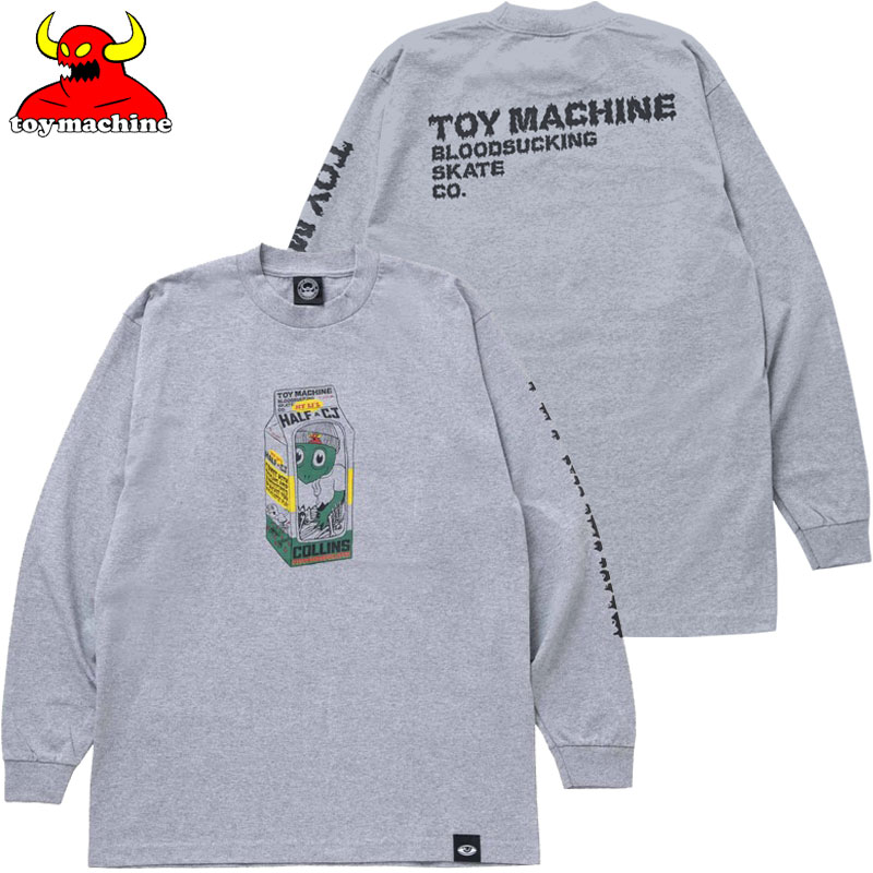 トイマシーン TOY MACHINE HEAVY WEIGHT TOY DOLL CJ COLLINS LONG TEE(グレー M.GRAY)トイマシーンロンT TOY MACHINEロンT トイマシーンロンティー TOY MACHINEロンティー LONGSLEEVE ロングスリーブ ヘビーウエイト