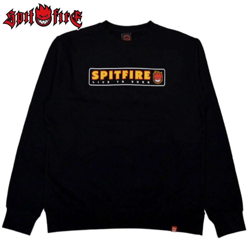 Xsbgt@C[EB[ SPITFIRE WHEELS LTB PULLOVER CREWNECK(ubN  BLACK)Xsbgt@C[XEFbg SPIT FIREXEFbg Xsbgt@CAN[lbN SPIT FIREN[lbN