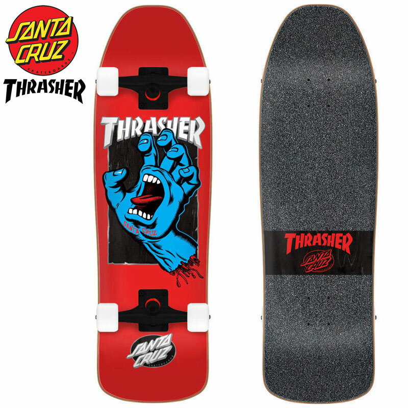 󥿥롼 SANTA CRUZ  THRASHER THRASHER SCREAMING HAND CRUZER(å  RED)󥿥롼ǥå SANTA CRUZǥå 󥿥롼ȥܡ SANTA CRUZȥܡ ܡ ץ꡼ȥǥå THRASH...