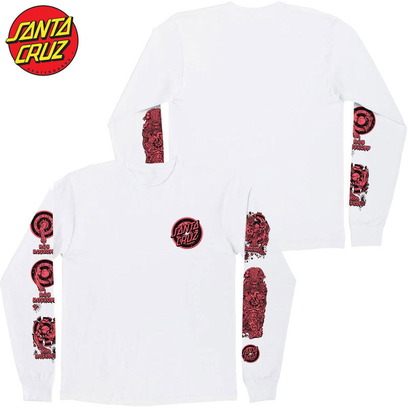 T^N[Y SANTA CRUZ ROB EVOLUTION L/S T-SHIRTS(zCg  WHITE)T^N[YT SANTA CRUZT T^N[Y SANTA CRUZ