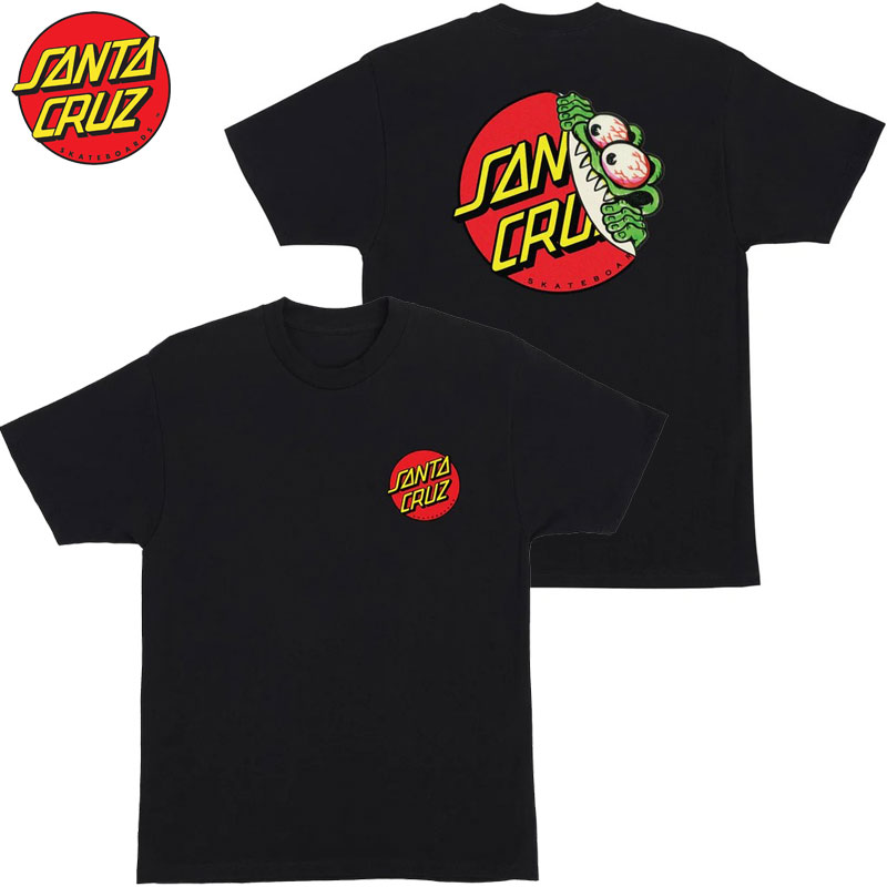 T^N[Y SANTA CRUZ BEWARE DOT REGULAR T-SHIRT(ubN  BLACK)T^N[YTVc SANTA CRUZ TVc T^N[Y SANTA CRUZ