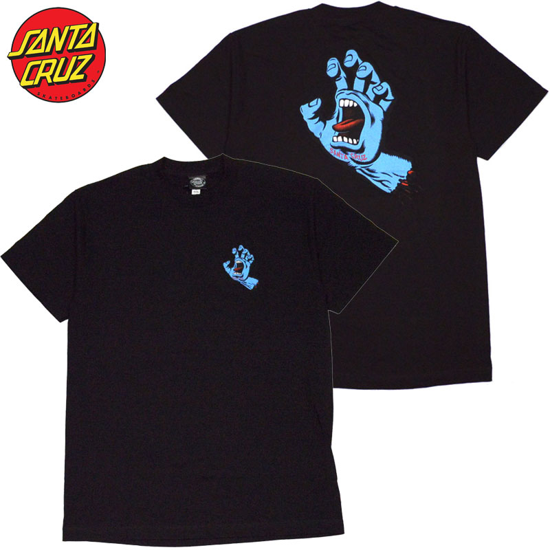 T^N[Y SANTA CRUZ SCREAMING HAND TEE(ubN  BLACK)T^N[YTVc SANTA CRUZ TVc T^N[Y SANTA CRUZ XN[~Onh