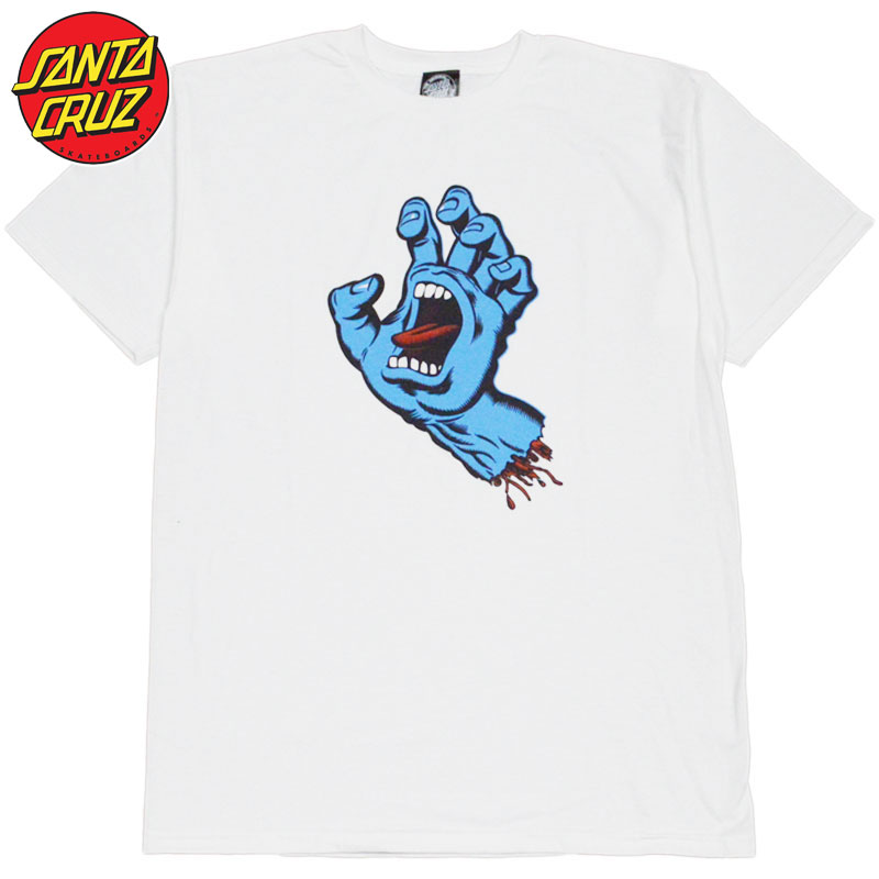 T^N[Y SANTA CRUZ SCREAMING HAND PREMIUM TEE(zCg  WHITE)T^N[YTVc SANTA CRUZ TVc T^N[Y SANTA CRUZ XN[~Onh