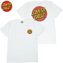 T^N[Y SANTA CRUZ CLASSIC DOT CHEST TEE(zCg  WHITE)T^N[YTVc SANTA CRUZ TVc T^N[Y SANTA CRUZ