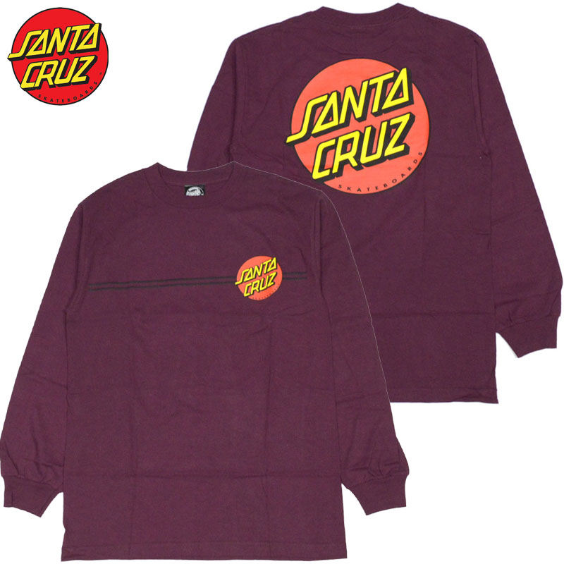 T^N[Y SANTA CRUZ CLASSIC DOT LONGSLEEVE TEE(BURGUNDY)T^N[YT SANTA CRUZT T^N[YOTVc SANTA CRUZOTVc T^N[YOX[u SANTA CRUZOX[u