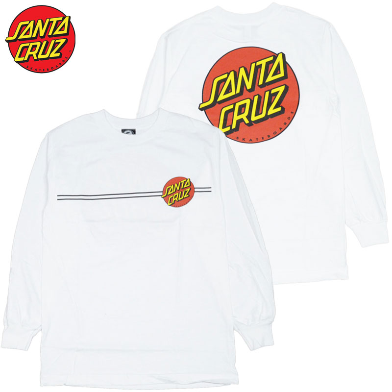 T^N[Y SANTA CRUZ CLASSIC DOT LONGSLEEVE TEE(zCg  WHITE)T^N[YT SANTA CRUZT T^N[YOTVc SANTA CRUZOTVc T^N[YOX[u SANTA CRUZOX[u