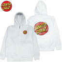 【XXLサイズ ラスト1点】サンタクルーズ SANTA CRUZ DOT HOODED WINDBREAKER(ホワイト 白 WHITE)サンタクルーズウィンドブレーカー SANTA CRUZウィンドブレーカーサンタクルーズプジャケット SANTA CRUZジャケット スクリーミングハンド SCREAMINGHAND