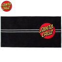 サンタクルーズ SANTA CRUZ CLASSIC DOT TOWEL(ブラック 黒 BLACK)サンタクルーズタオル SANTA CRUZタオル サンタクルーズビーチタオル SANTA CRUZビーチタオル サンタクルーズグッズ SANTA CRUZグッズ