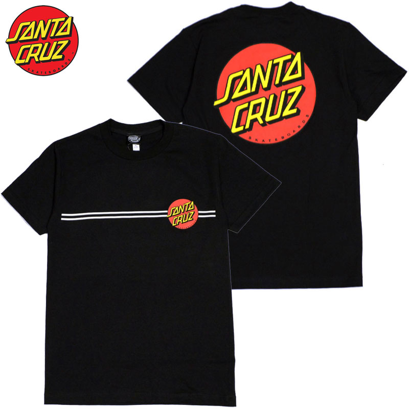 T^N[Y SANTA CRUZ CLASSIC DOT TEE(ubN  BLACK)T^N[YTVc SANTA CRUZ TVc T^N[Y SANTA CRUZ