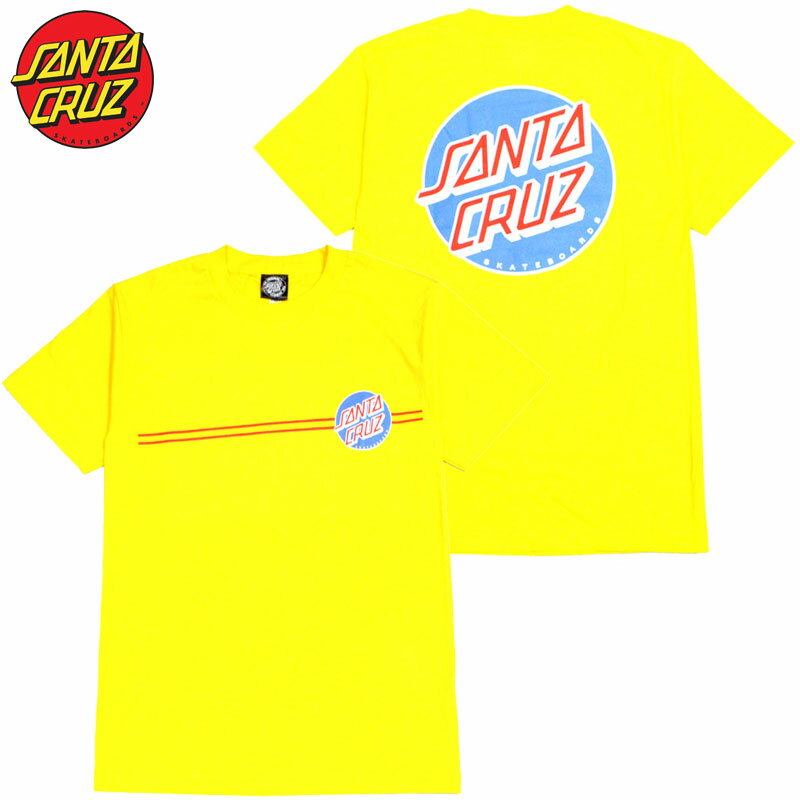 T^N[Y SANTA CRUZ OTHER DOT TEE(CG[  YELLOW)T^N[YTVc SANTA CRUZ TVc T^N[Y SANTA CRUZ