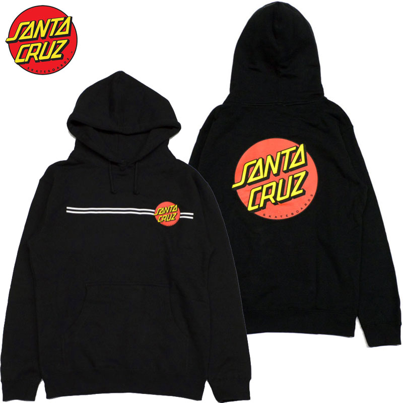 T^N[Y SANTA CRUZ CLASSIC DOT PULLOVER HOOD(ubN  BLACK)T^p[J SANTACRUZp[J T^vI[o[ SANTACRUZvI[o[