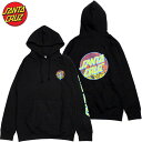 サンタクルーズ SANTA CRUZ ROSKOPP DOT PULLOVER HOOD(ブラック 黒 BLACK)サンタパーカ SANTACRUZパーカ サンタプルオーバー SANTACRUZプルオーバー