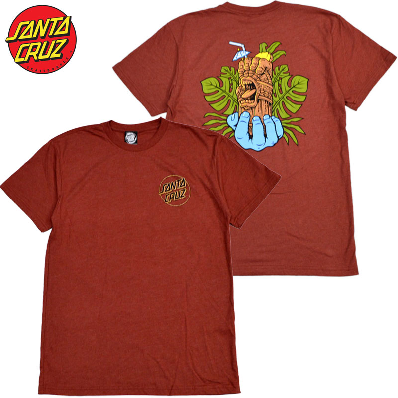 サンタクルーズ SANTA CRUZ TIKI HAND TEE(HEATHER TEJIA)サンタクルーズTシャツ SANTA CRUZ Tシャツ サンタクルーズティーシャツ SANTA CRUZティーシャツ