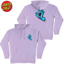 【XXLサイズ ラスト1点】送料無料 サンタクルーズ SANTA CRUZ SCREAMING HAND PULLOVER HOODIE(ラベンダー LAVENDER)サンタパーカ SANTACRUZパーカ サンタプルオーバー SANTACRUZプルオーバー